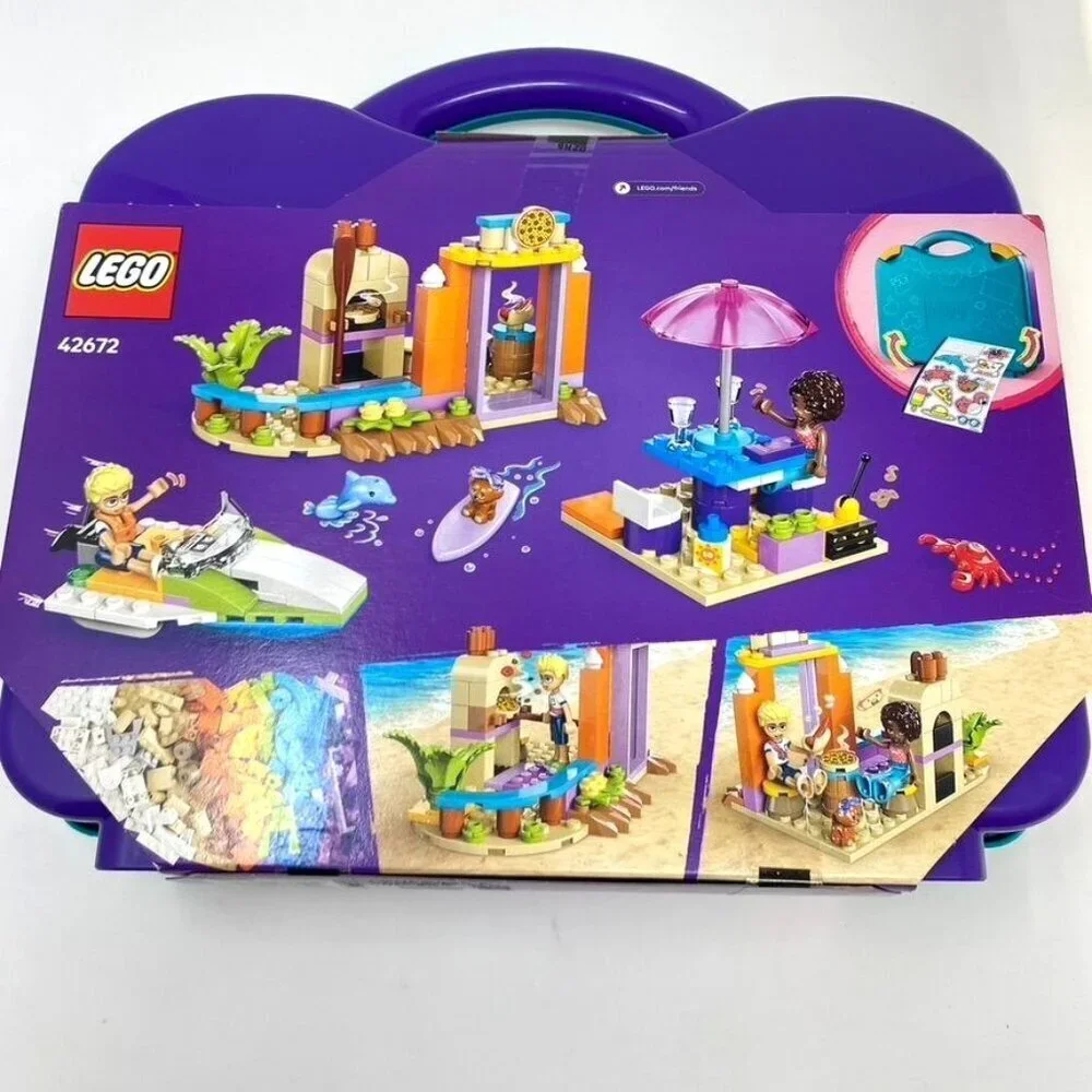 LEGO Friends Creative Beach and Travel Suitcase Pretend Play Building Set 42672